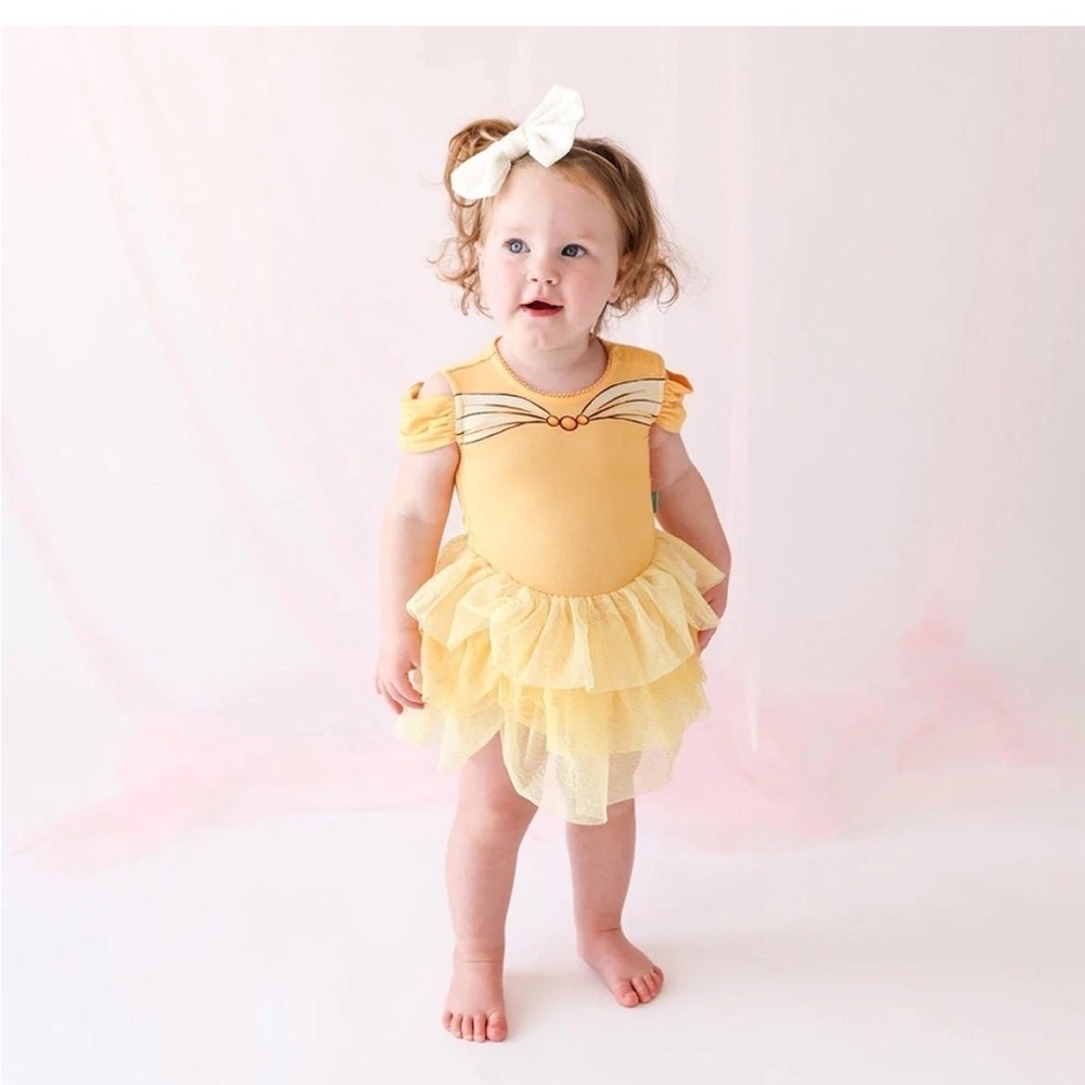 Posh peanuts Belle tulle bodysuit 2T
